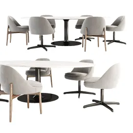 Olivier Dining Table Sendai Chair